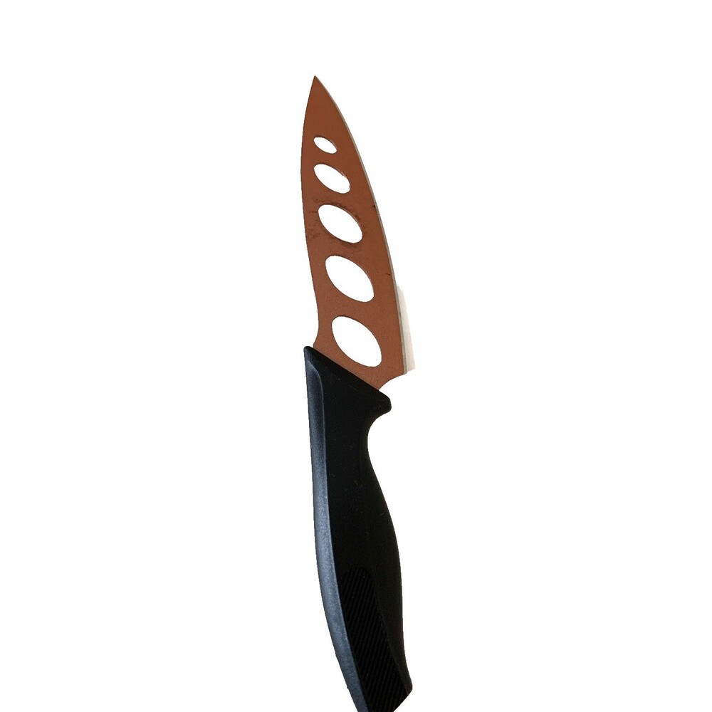Copper Knife Stainless Steel Blade Non-Stick Cut-Out Design VTGn 90s-2000s